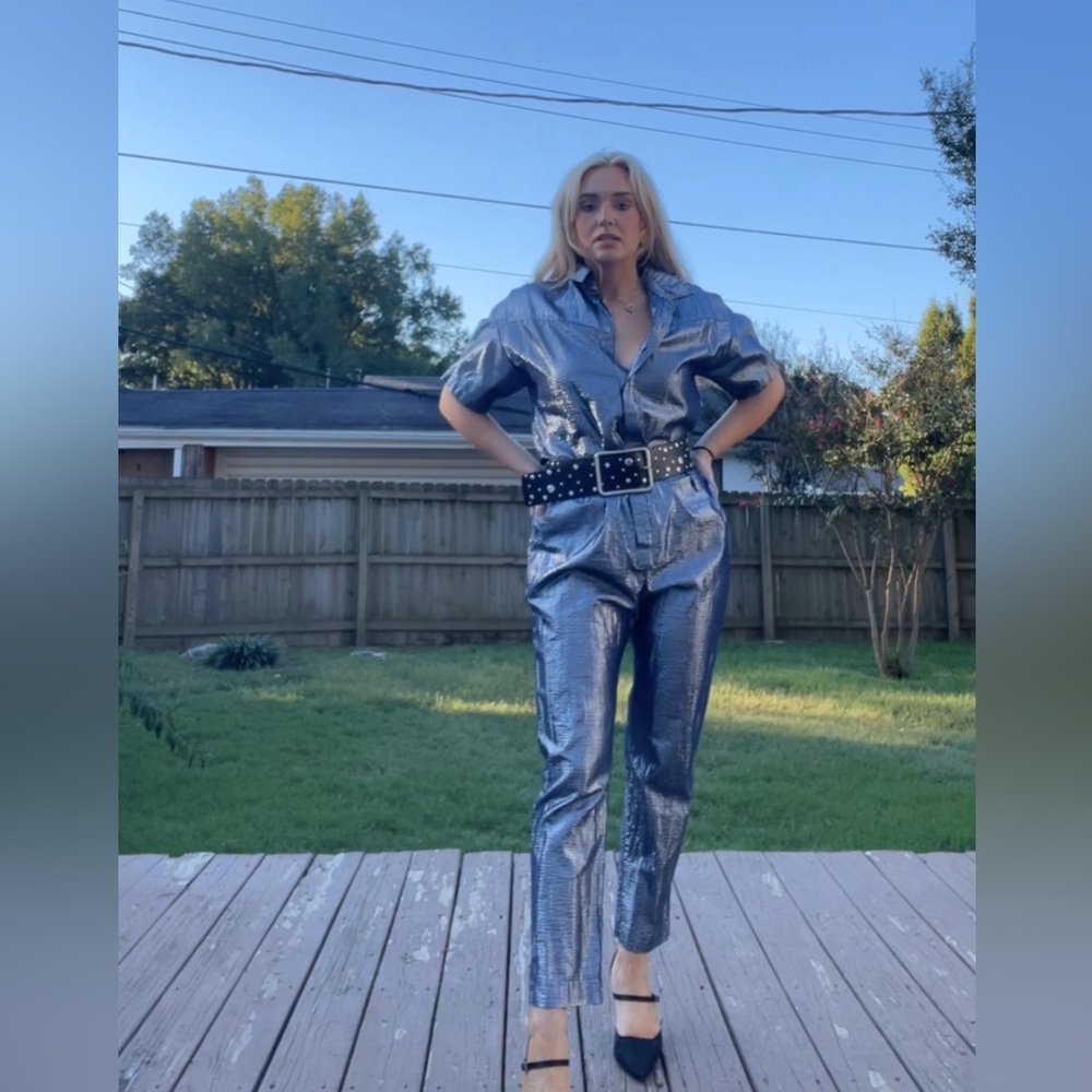 Xirena metallic jumpsuit
